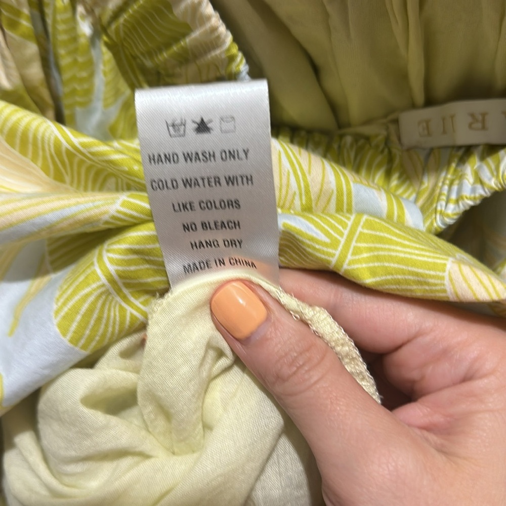 Karlie The impeccable Pig Tropical Leaf Poplin Smock Maxi Dress Large - Picture 7 of 10